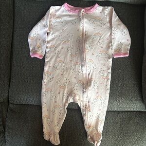 Cuddl Duds Pastel Rainbow Kids Footie